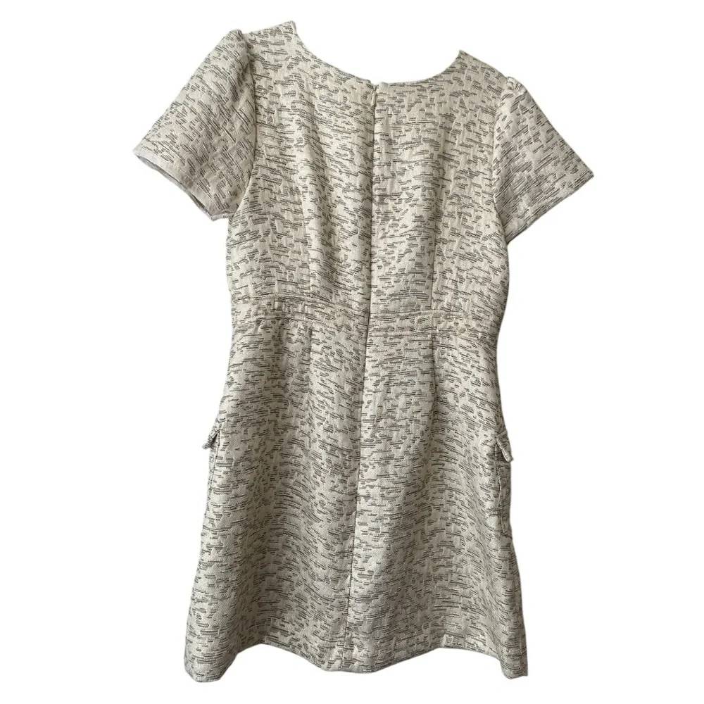 Anthropologie Moulinette Soeurs  April Jacquard Gold Midi Dress  Size 10 - Picture 5 of 10